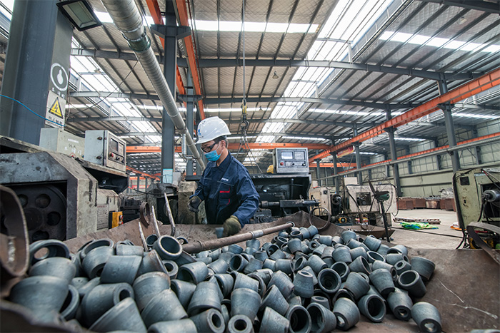 淮安网架配件-锥头加工车间